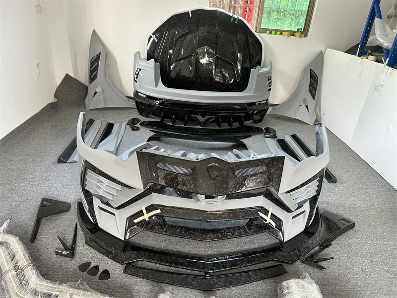Forged Carbon Fiber Front Bumper Lip Side Skirt Cover MSY Style Wide Body Kit for Lamborghini URUS Body Kit
