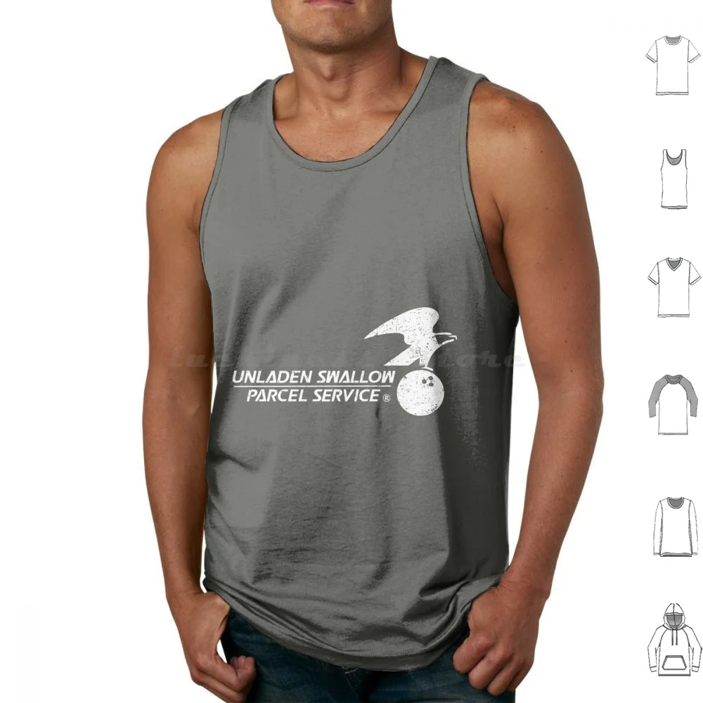 Python Tshirt Unladen Swallow Parcel Service Gift Shirt Python Tank Tops Print Cotton Holy Grail Monty