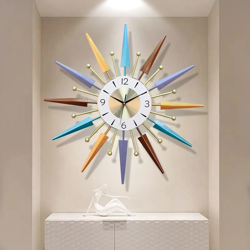 

Clock Wall Clock Living Room Modern Simple Home Clock Nordic Light Luxury Restaurant Wall Decoration Creative Silent Wall Watch