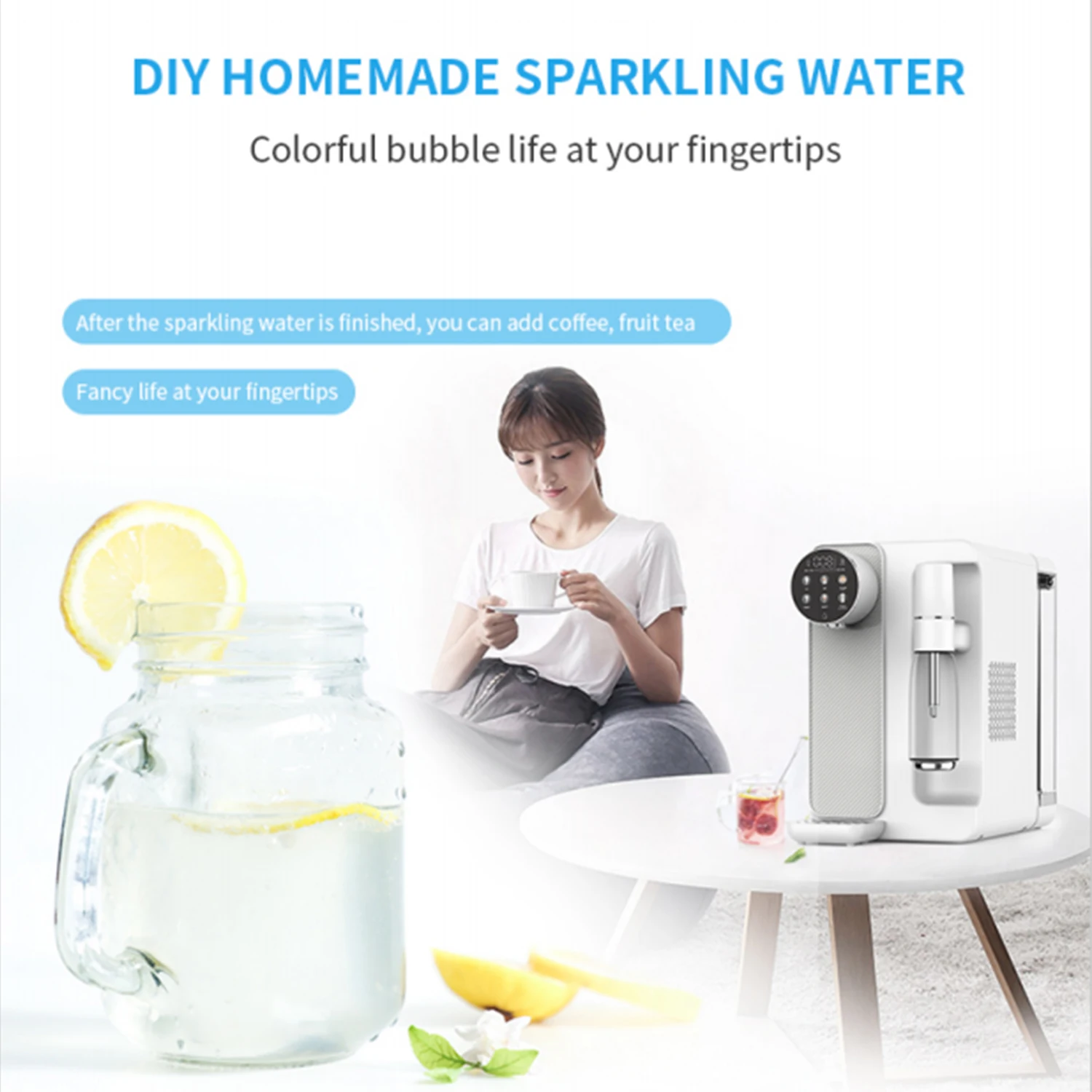 Desktop Reverse Osmosis Drinking Water Purifiers Dispensers Healthy Soda And Sparkling Water