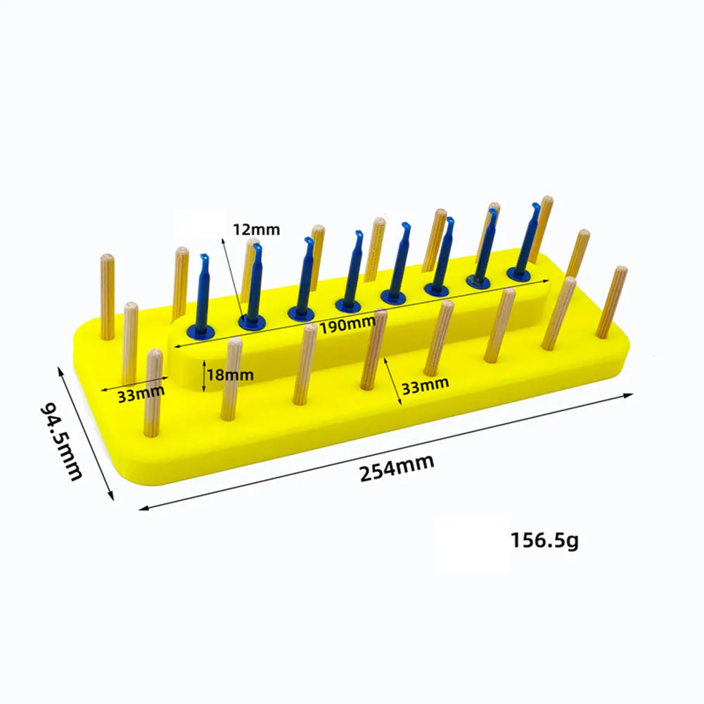 محطة بكرة بلاستيكية 2 في 1 كماشة طائرة حامل أدوات ربط الذبابة رف تخزين ملحقات الصيد