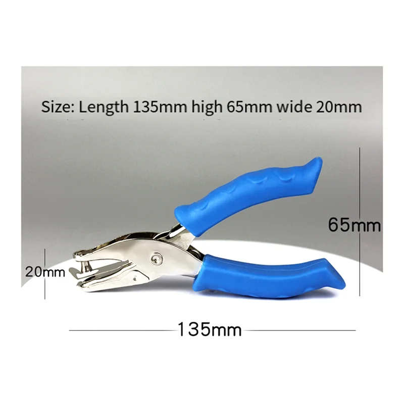 3 Piece 1/4 Inch Of Hole Handheld Puncher For Office School Supplies,Can Be Used For Labels,Greeting Cards