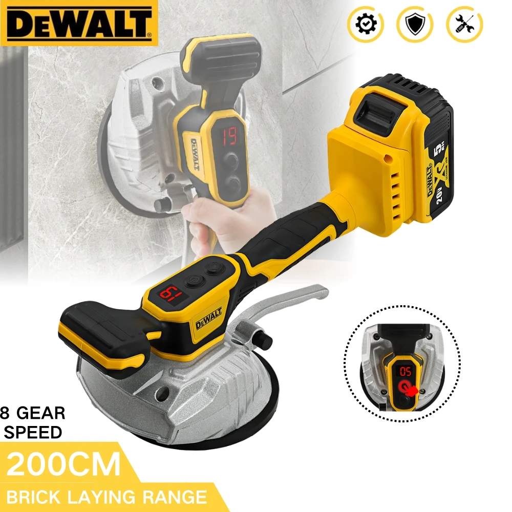 

Dewalt 20V Tile Vibrating Tool Slip-proof Vibration Machine One Suction Cup Vibrator Handheld Tiling Leveling Laying 8 Speeds