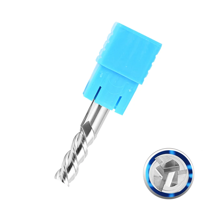 HENGXIN 3 Flute Carbide Milling Cutter Tungsten End Mill CNC Tool Processed Aluminum Parts