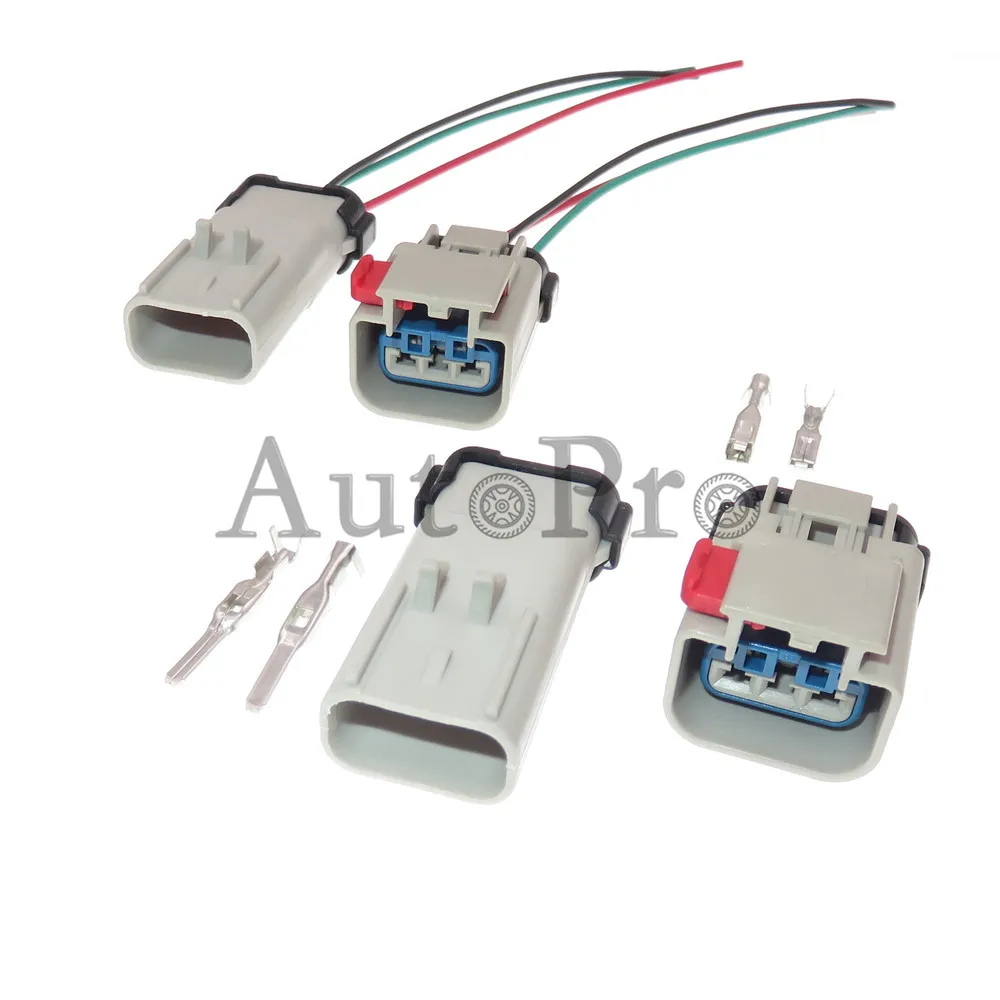 1 Set 3 Hole 54200309 54200313 AC Assembly Auto Crankshaft Position Sensor Waterproof Connectors Car Wire Socket for Mazda