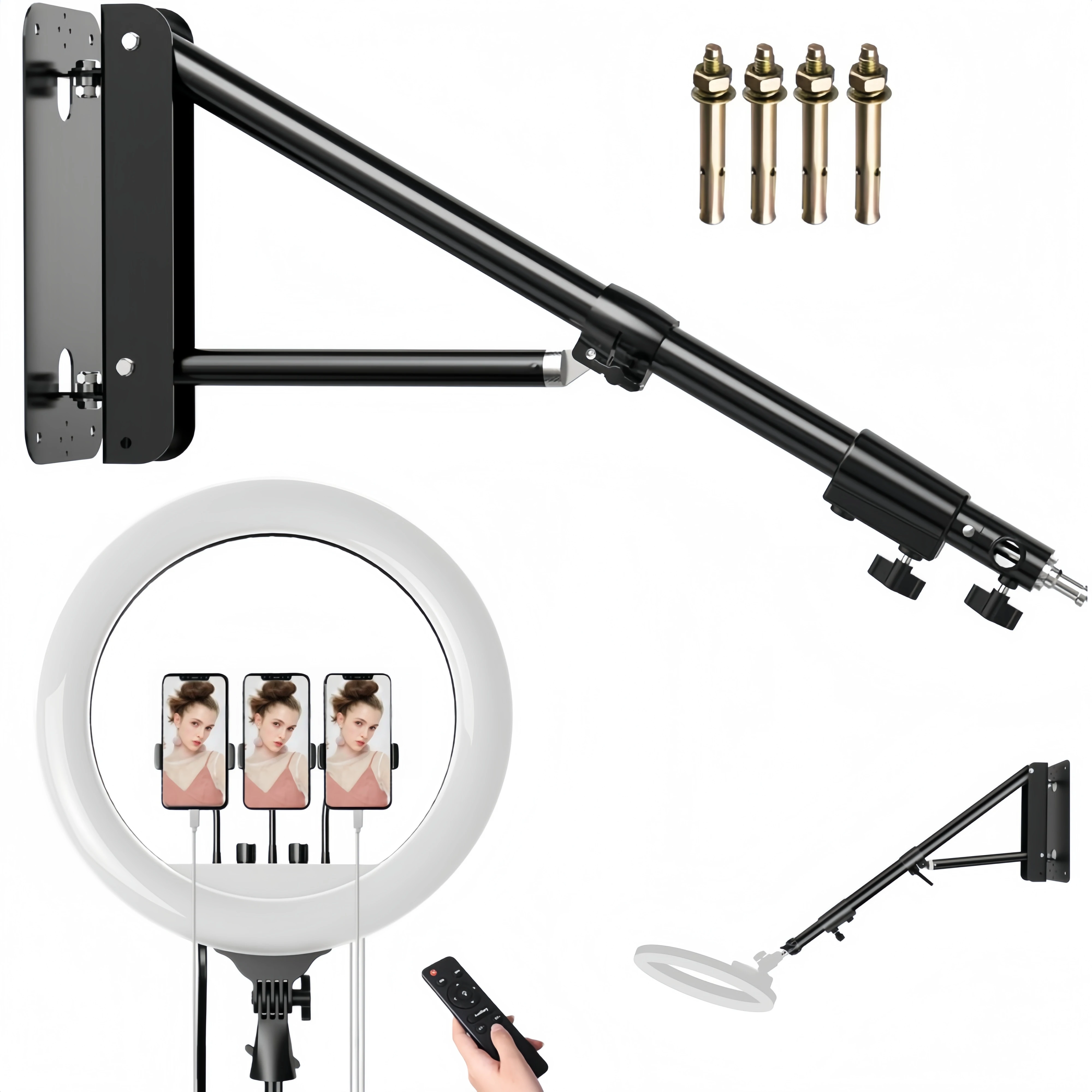 ไฟวงแหวน LED ขนาด 18 นิ้ว ปรับ - Ring Light 18 Inch Studio บทวิจารณ์และราคา