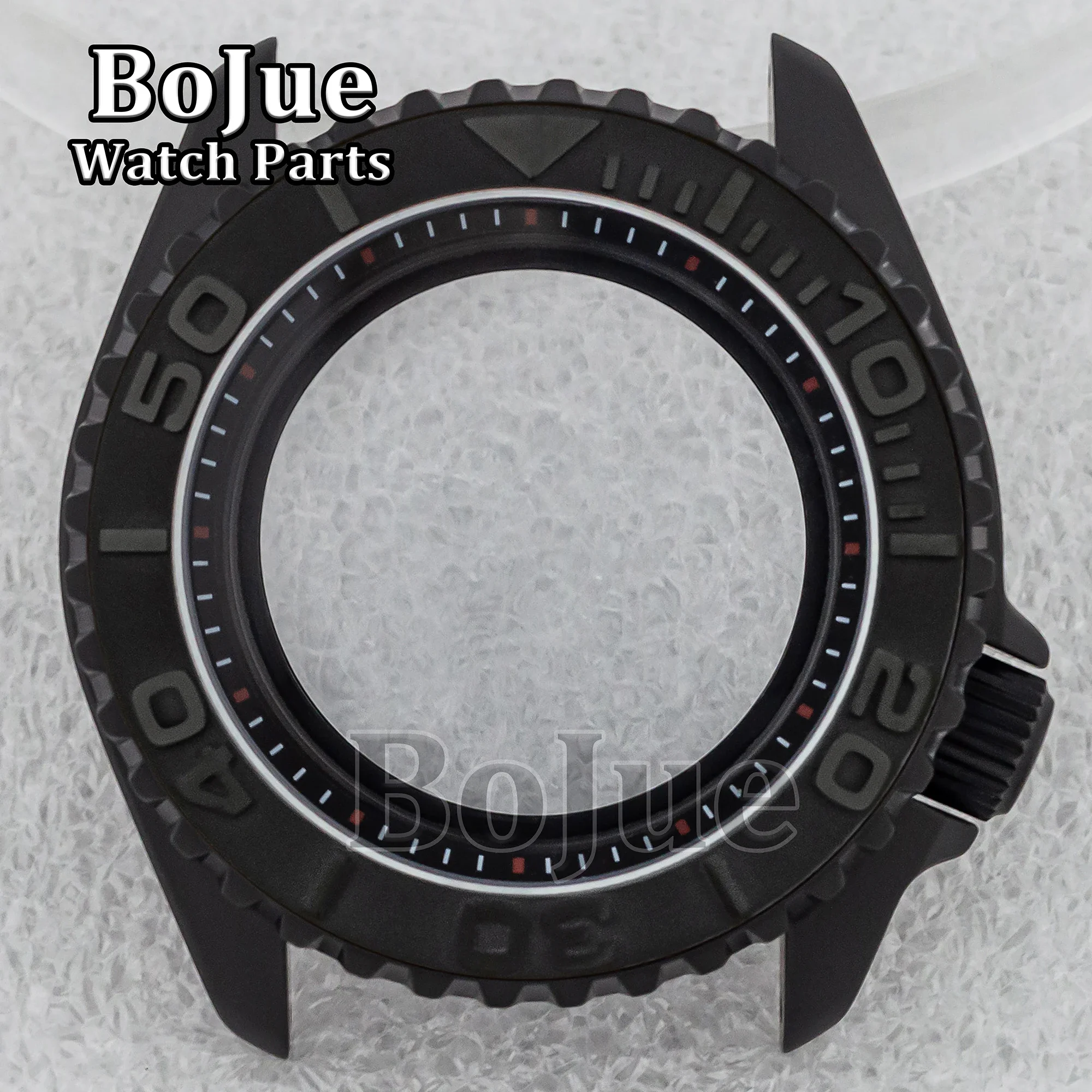 

42mm Matte Black Stainless Steel Watch Case Fit 28.5mm Dial SKX007 SRPD Watch Case NH35 NH36 4R 7S Movement Men Case Parts