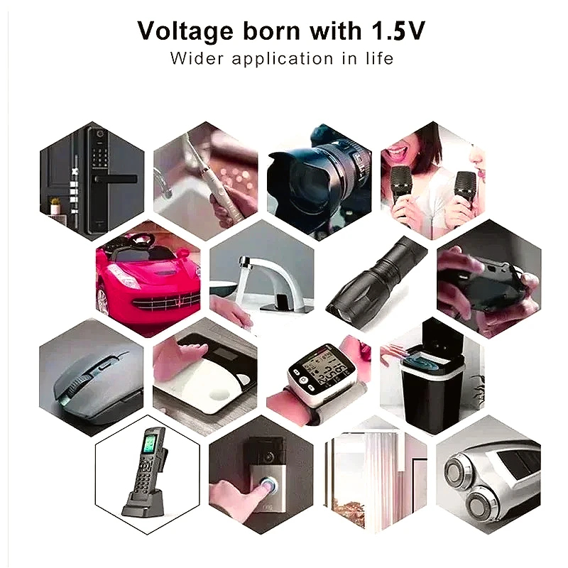 1.5 فولت AA/AAA USB بطارية ليثيوم أيون قابلة للشحن 12800 مللي أمبير/3000 مللي أمبير للتحكم عن بعد/الماوس/الألعاب الكهربائية + تشمل كابل من النوع C