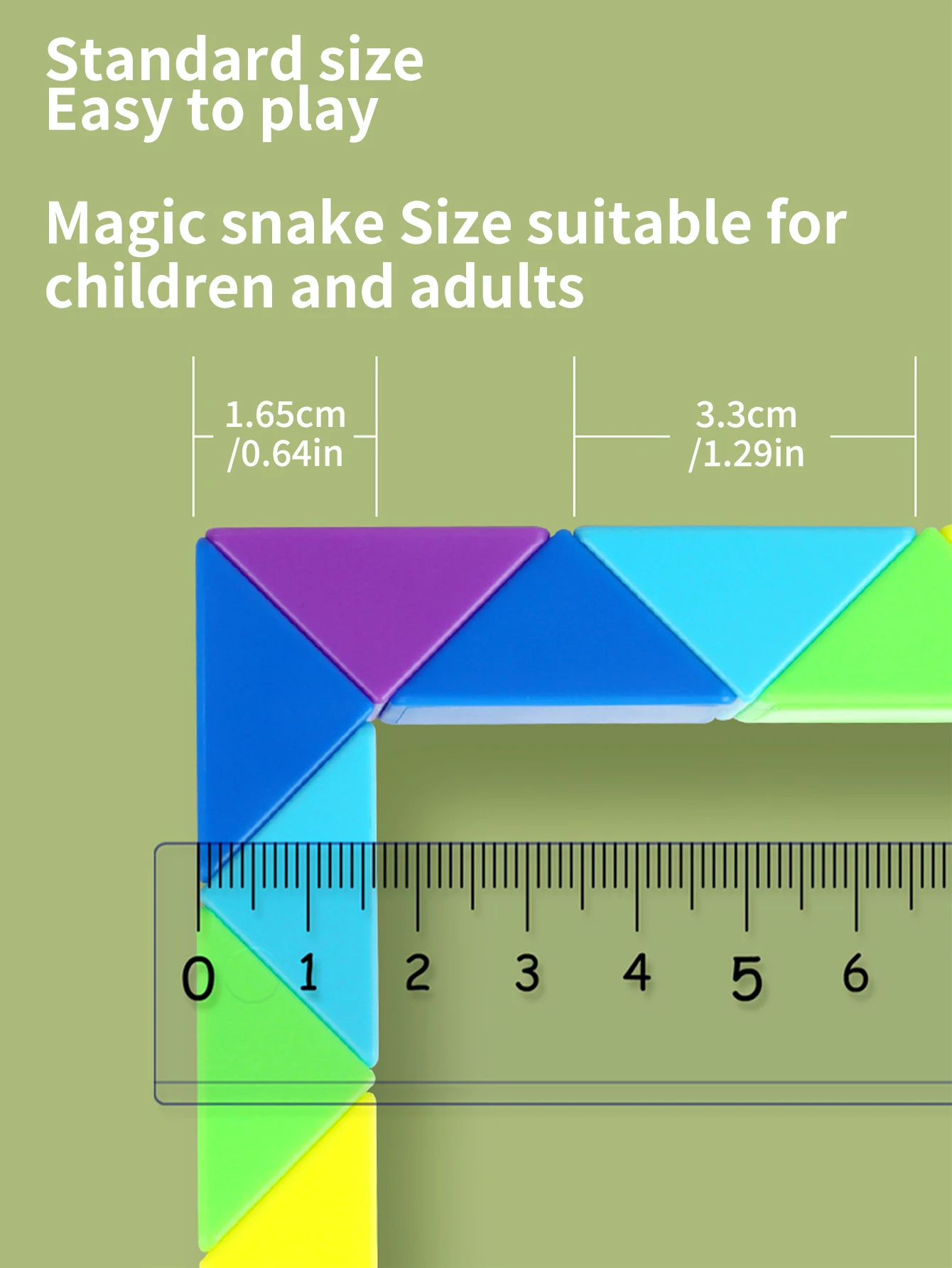 SENGSO ażurowa tęczowa magiczna linijka 24 segmenty łamigłówka magiczna solidna łamigłówka zabawki edukacyjne zasada wąż Spe