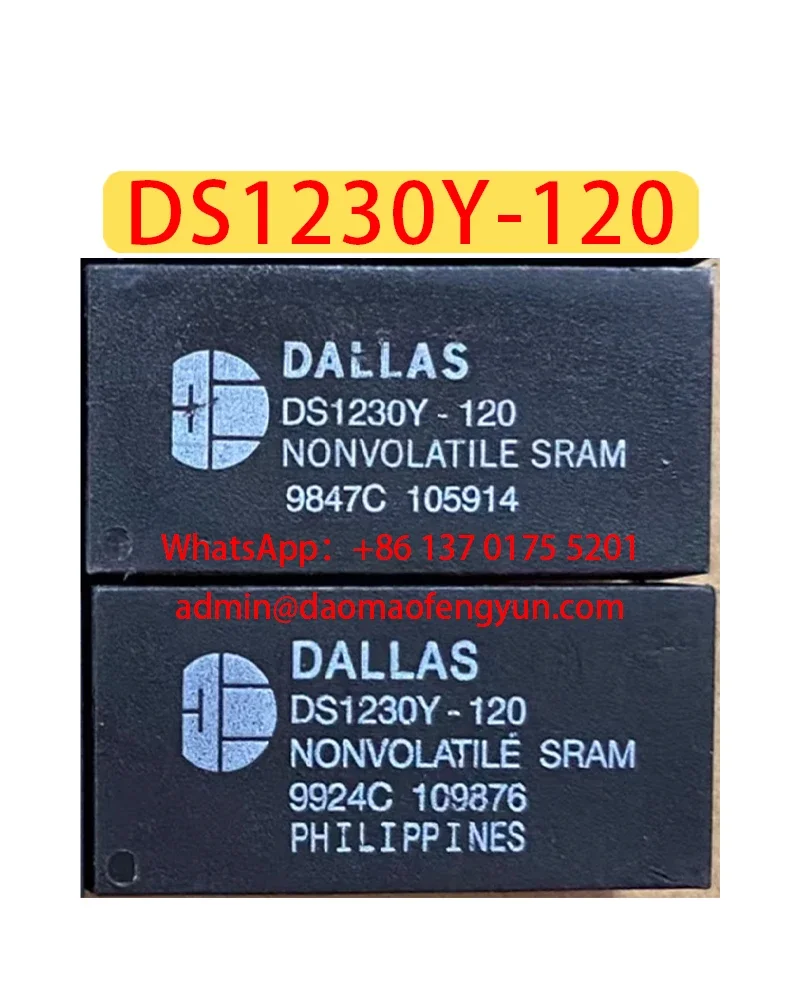 

DS1230Y-120 Used True-to-life clock memory chip，Fast shipping，DS1230Y 120