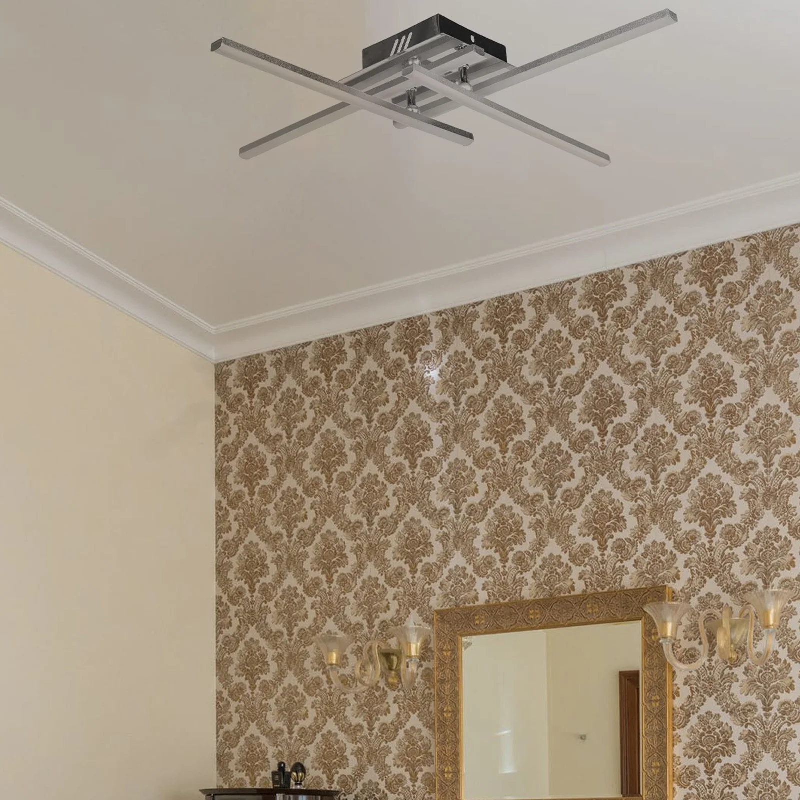 

1Pcs Four- Ceiling Lamp Creative Hanging Light Industrial Style Pendant Light Compact Simple Design for Indoor Decor