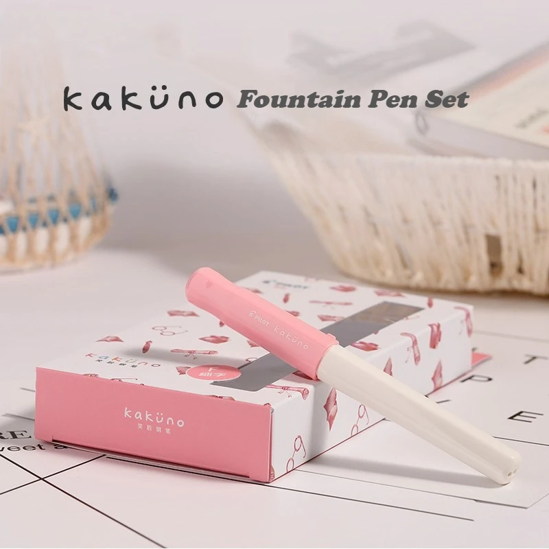 2026 PILOT Fountain Pen FKA-1SR Replaceable Ink Bag Transparent Resin School Plume Calligraphie Luxury Ink Pen Set Japanese