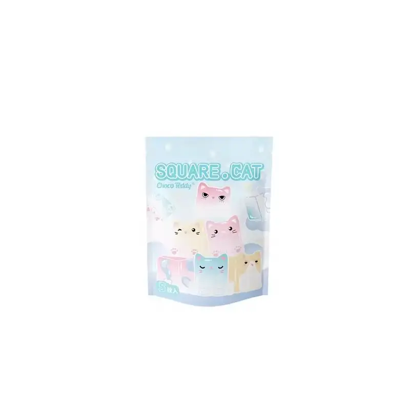 Heiße Neue auf lager Platz Katze Eis Coole Serie Tasche Nette Bean Anime Figuren Kawaii Katze Puppe Spielzeug Ornament Geburtstag Geschenk