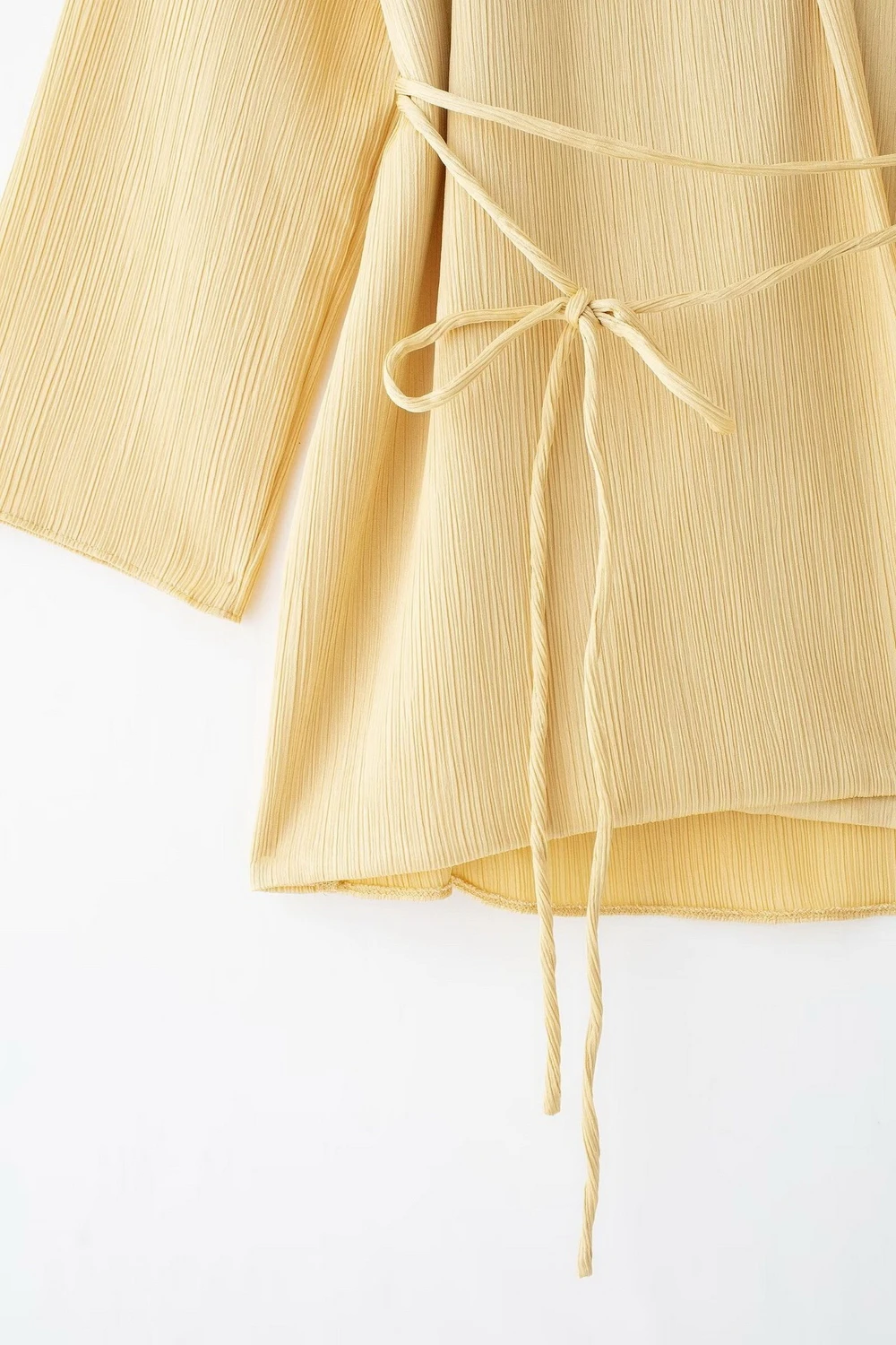 แฟชั่น 2 ชิ้นชุดผู้หญิงฤดูใบไม้ผลิฤดูร้อนสไตล์กิโมโนหลวม Lace Up เสื้อผู้หญิงกางเกงขากว้างชุด