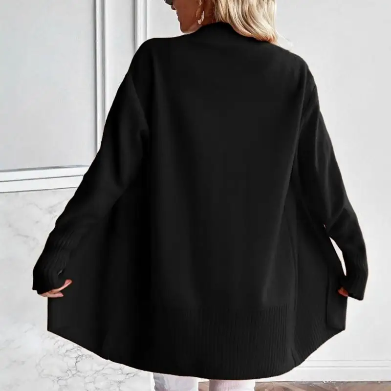 Áo cardigan dệt kim dài màu trơn cho nữ Y3NE