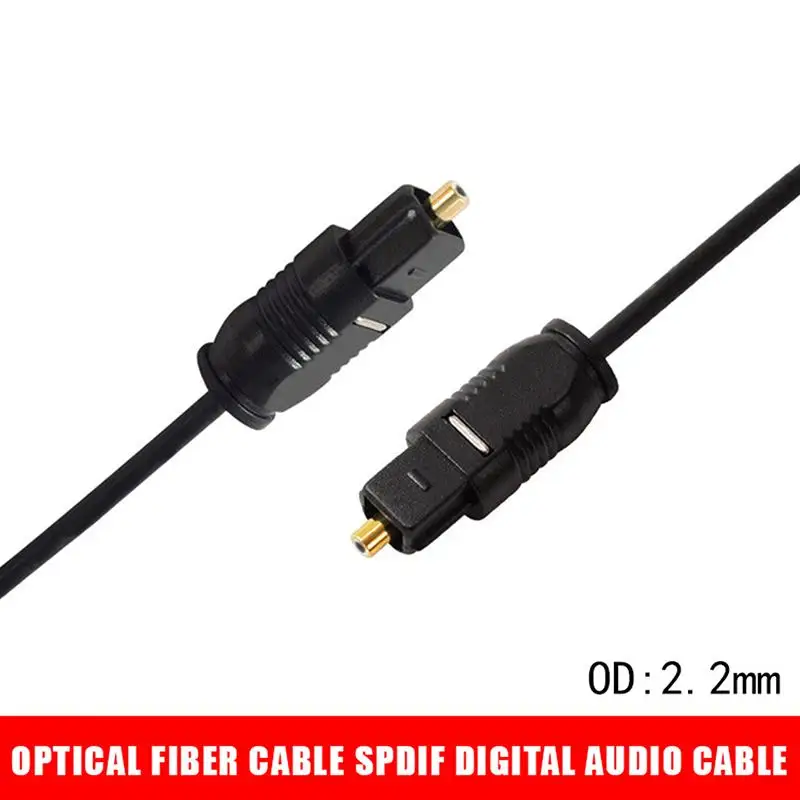 Gold-Plated Digital Optical Audio Cable 1m 1.5m 2m 5 /10m SPDIF MD DVD Gold-Plated Cable High Quality