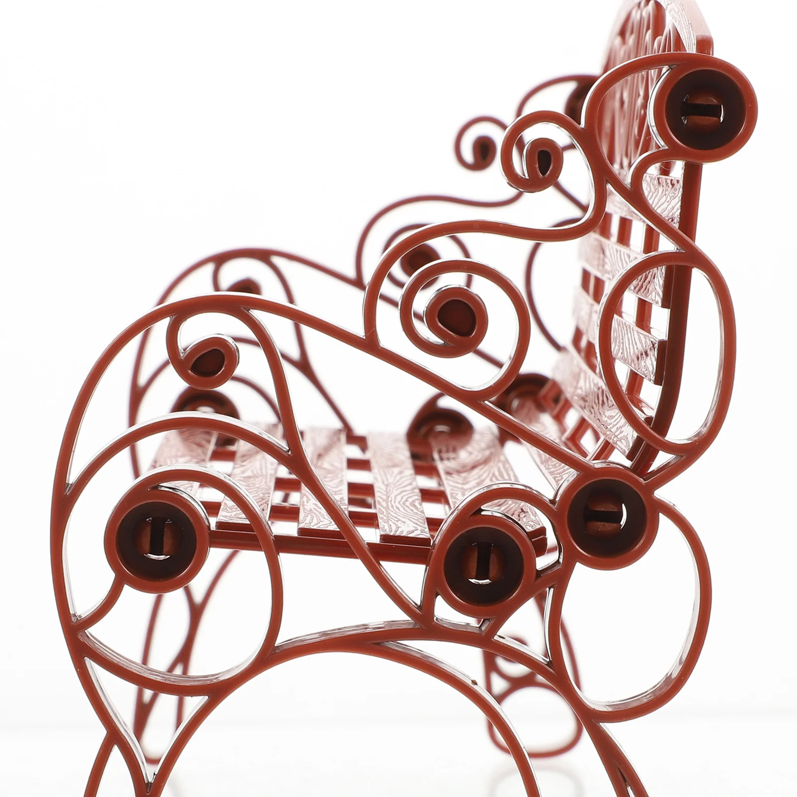 2개 세트 장식용 소형 공원 벤치 정원 가구 사진 소품 미니어처 풍경 액세서리 홈 가든 장면 배치용