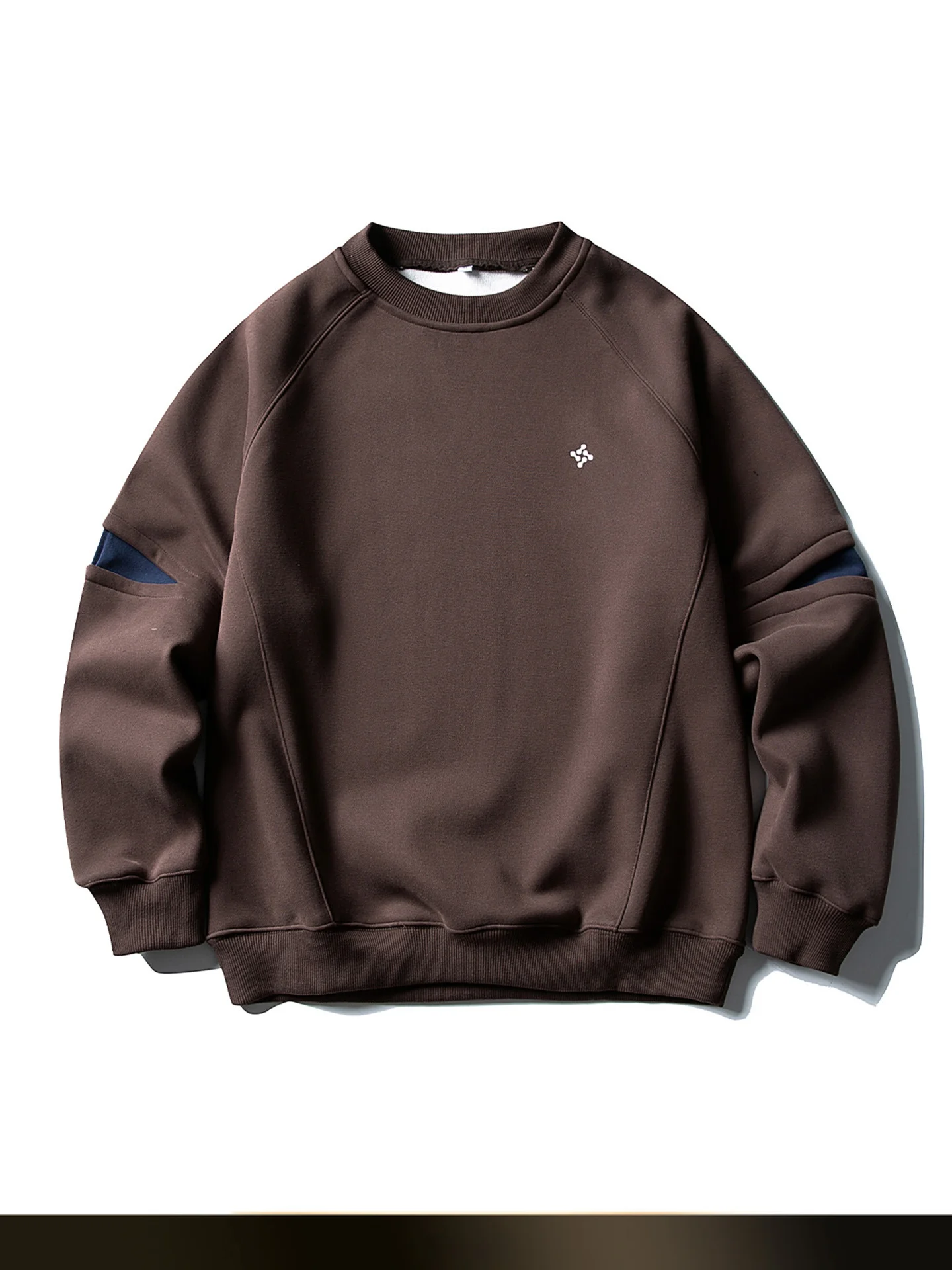 

Мужской свитшот в американском ретро-стиле с цветными блоками, круглым вырезом, осенне-зимний, свободный, теплый, для пар, без застежек