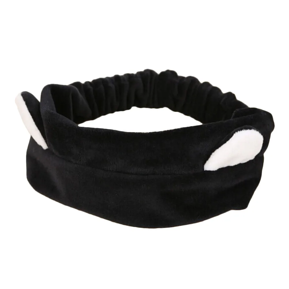 

Black Cat Ears Hairband for Women Girls Elastic 46cm Cute Hair Accessory Face Wash Beauty Gift Women Band