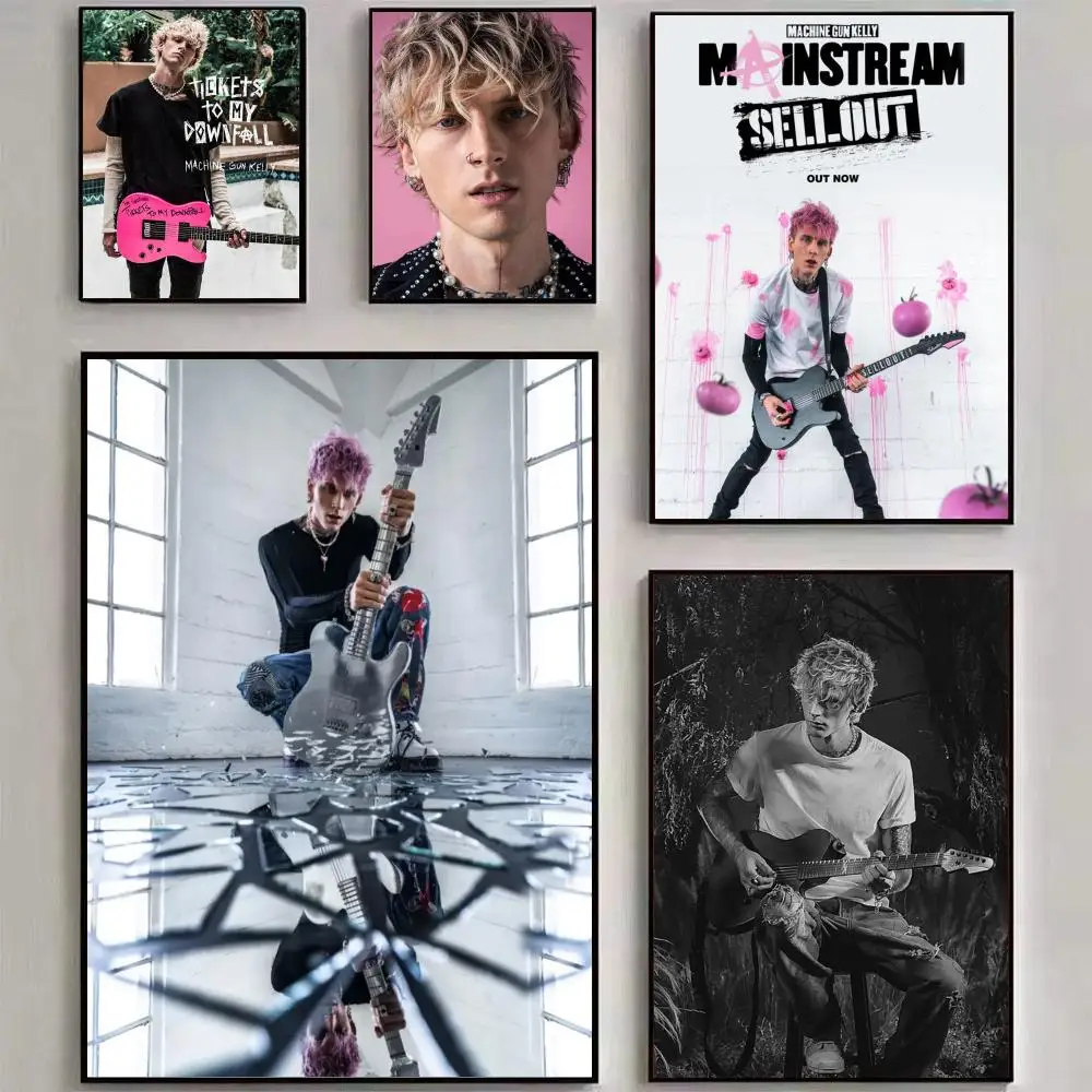 Machine Gun Kelly SINGER Poster Wall art print art suitable for living room bedroom bar parlor home decor gift