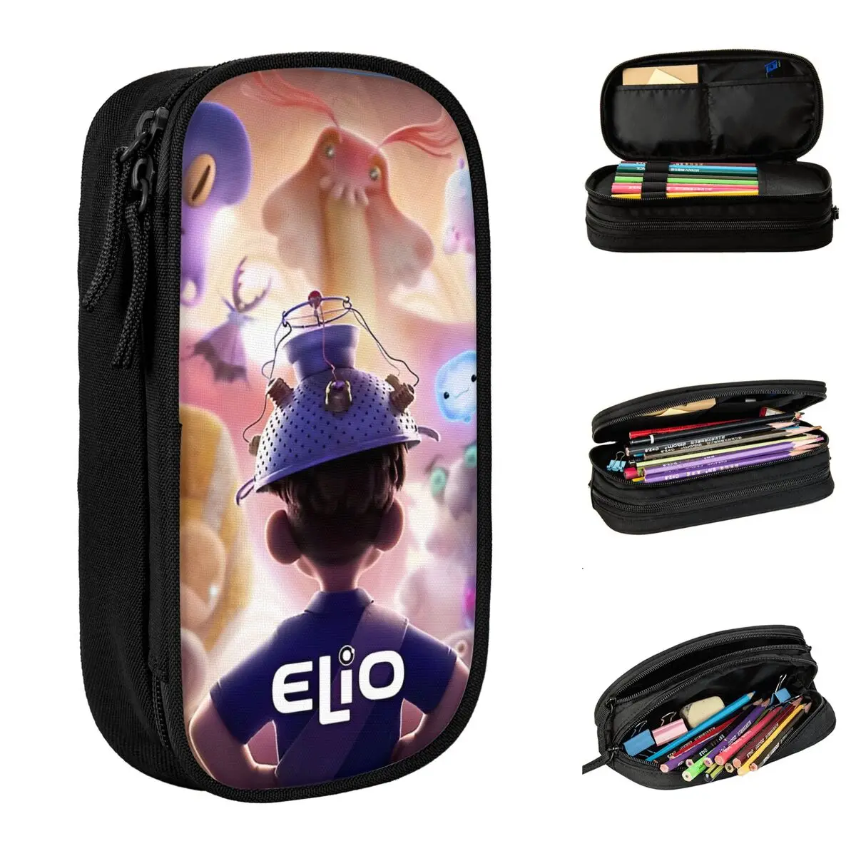 

Elio Anime Movie Merch Pen Box Makeup Bag For Kid Girls 2025 New Cartoon Films Pen Case Perfect Gifts