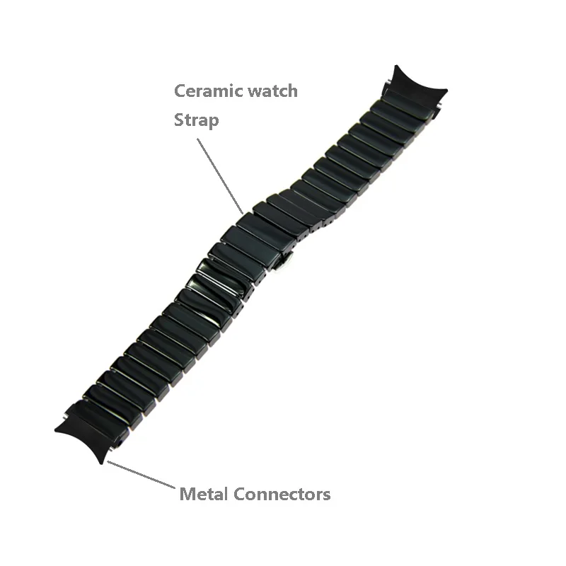 No Gaps Ceramics Band for Samsung Galaxy Watch 4 5 Pro 6 7 Strap 44mm 40mm 45mm Bracelet for Galaxy Watch 4 6 Classic 43mm 47mm