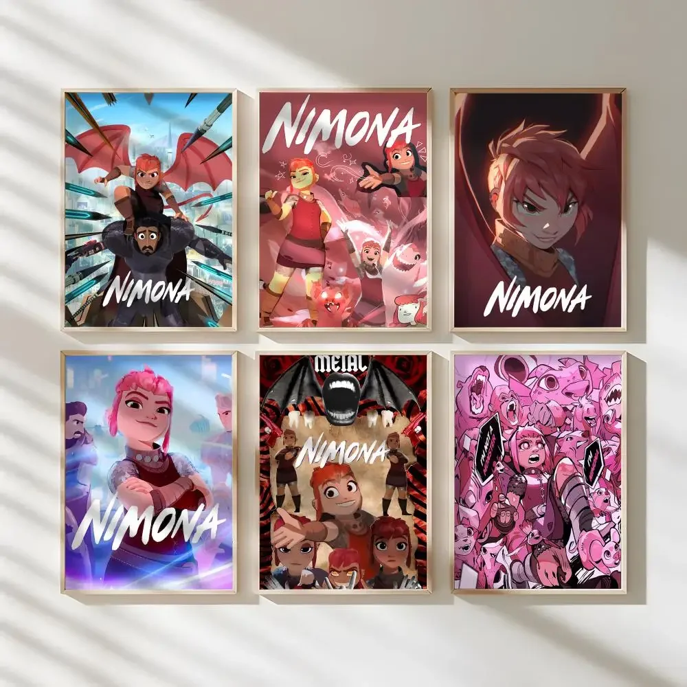 N_NIMONA Good Anime Poster Wall Art Printing Waterproof Home Living Bed Room Bar Aesthetic Decor
