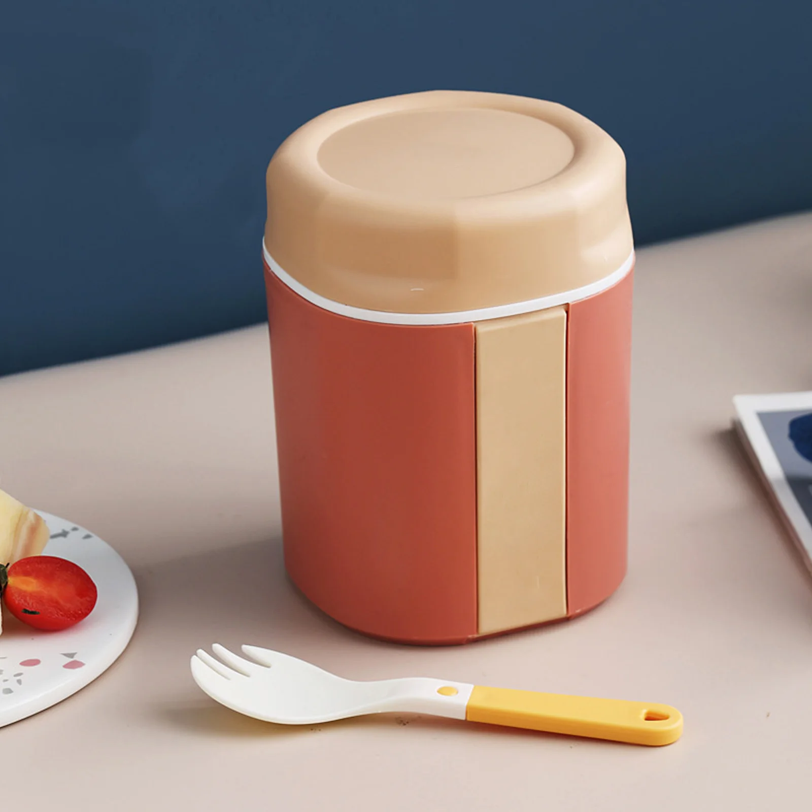

Breakfast Cup Oatmeal Container Leakproof Soup H held Yogurt Mug Portable Food Jar Wide Mouth Microwaveable Students Office Use
