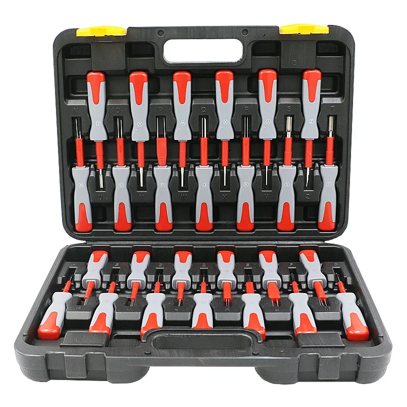 26 ชิ้น Terminal disassembly Needle EXTRACTOR สายไฟปลั๊กปลดล็อคเครื่องมือวงจรดึง Key Circuit Disassembly