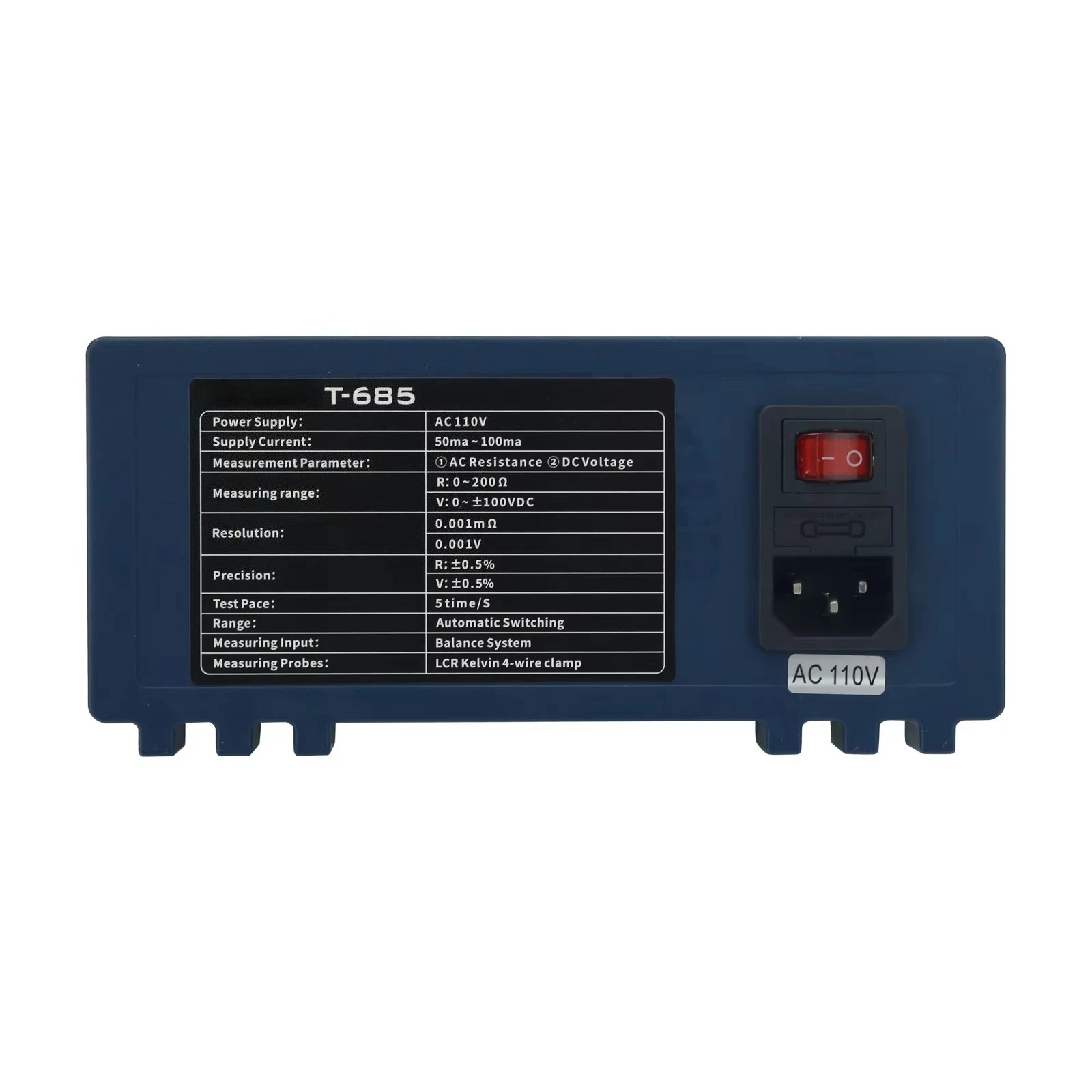 T-685 High Precision Intelligent Lithium Battery Pack Internal Resistance Tester with 2.4-inch LCD Display