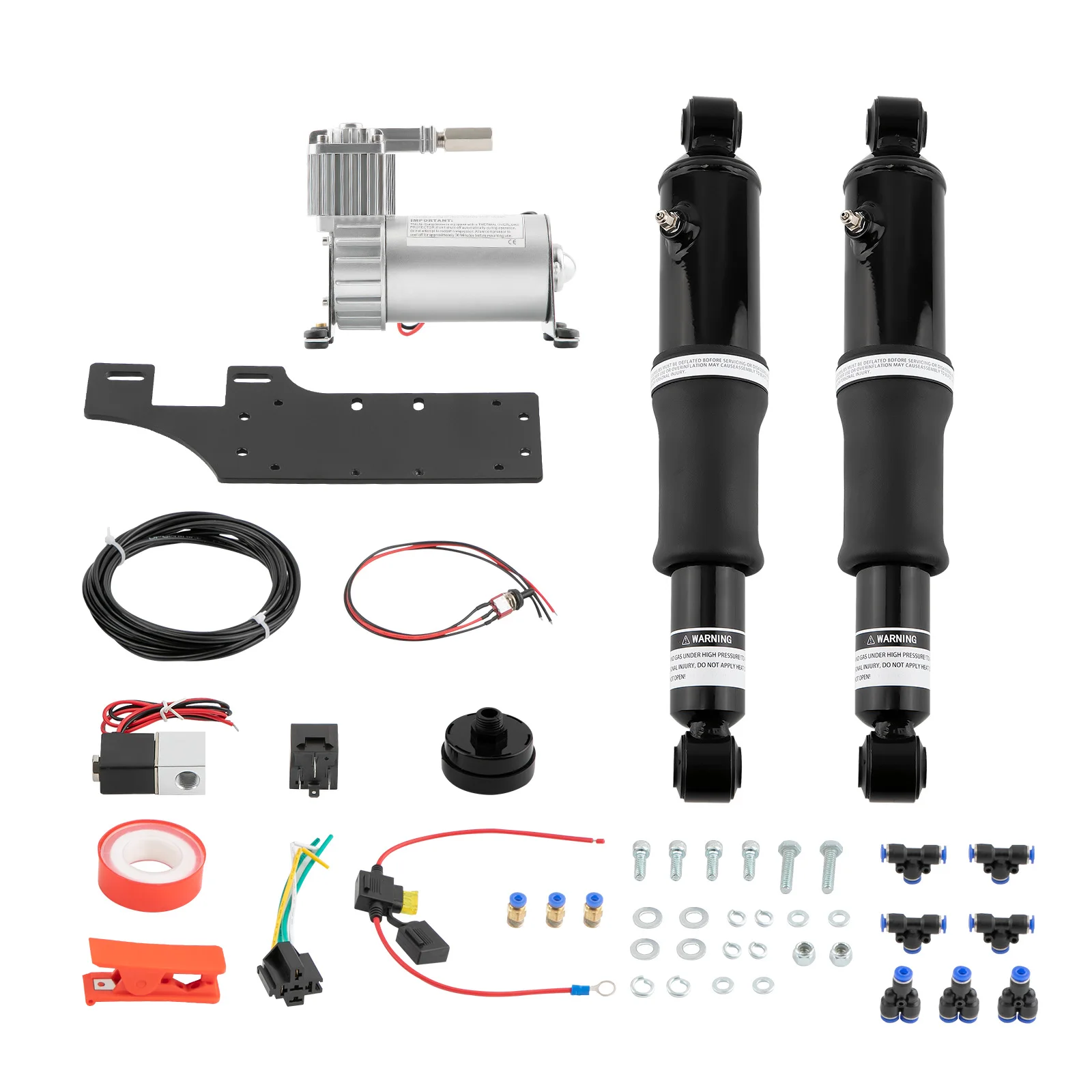 Motorcycle Air Ride Suspension Kit For Harley-Davidson Touring Models 1994-2023 Touring Road King Street Glide