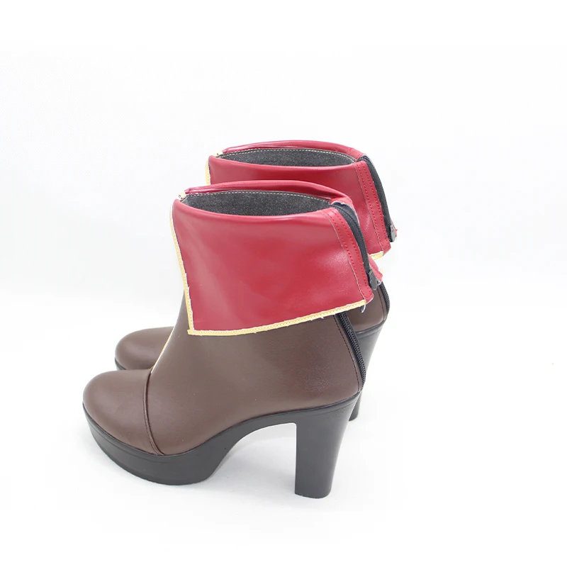 Houshou Marine Vtuber Hololive Cosplay Shoes Handmade Faux Leather Boots Carnival Party Halloween Boots Custom Made