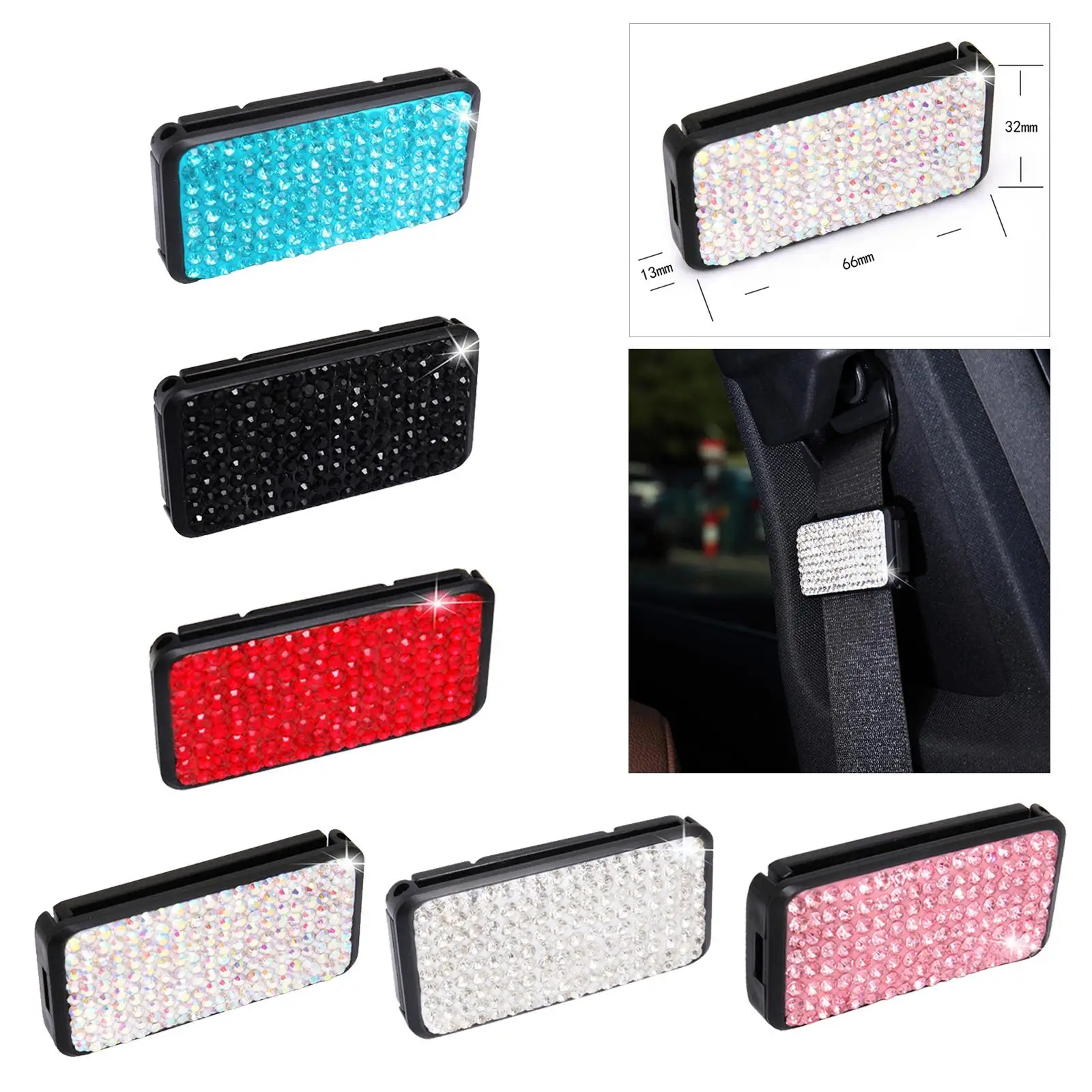 Car Seat Belt Strap Clip Adjuster Buckle Improves Comfort Universal New