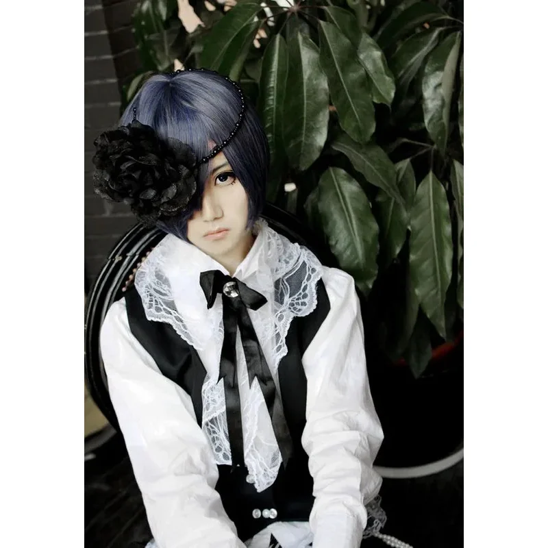 

LQSBluuCosplay Ciel Phantomhive Косплей Костюм с носками на заказ