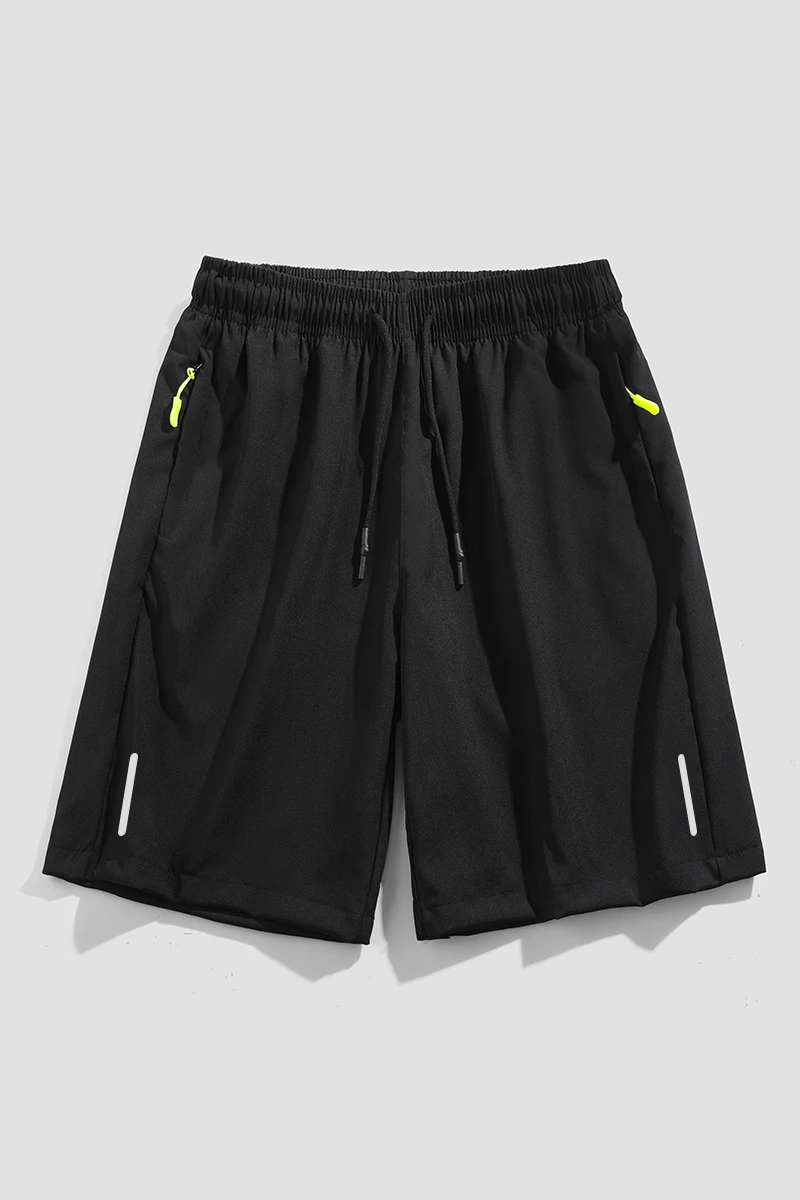 

Летние тонкие стильные мужские шорты со светоотражающей вертикальной полосой, быстросохнущие