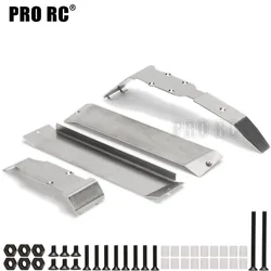 1Set Stainless Steel Chassis Armor Protection Skid Plate for RC Car 1/10 Traxxas REVO (53097) E-Revo 2.0 VXL 86086-4 Summit