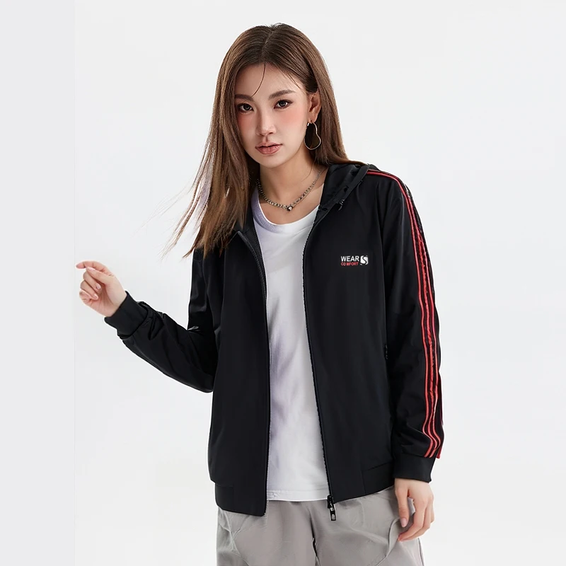 

Женская повседневная модная куртка с капюшоном H-Home для весны и осени, новая, универсальная, удобная, из нейлона и полиэстера, на молнии