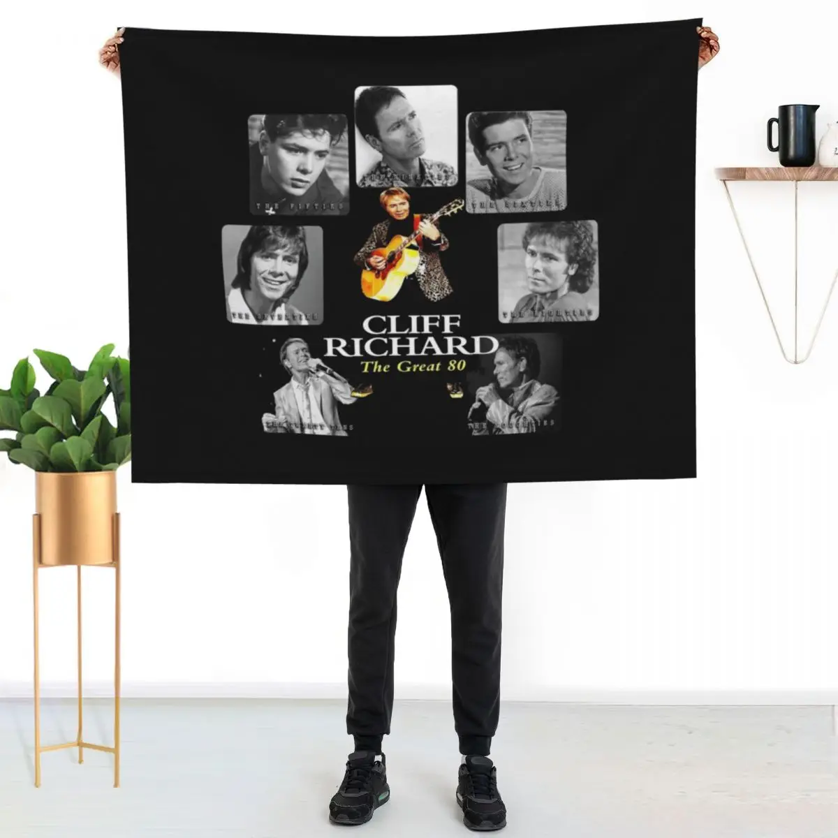 

Best Clear Design of American Legend Singer SongwriterActor Cliff Richard Throw Blanket