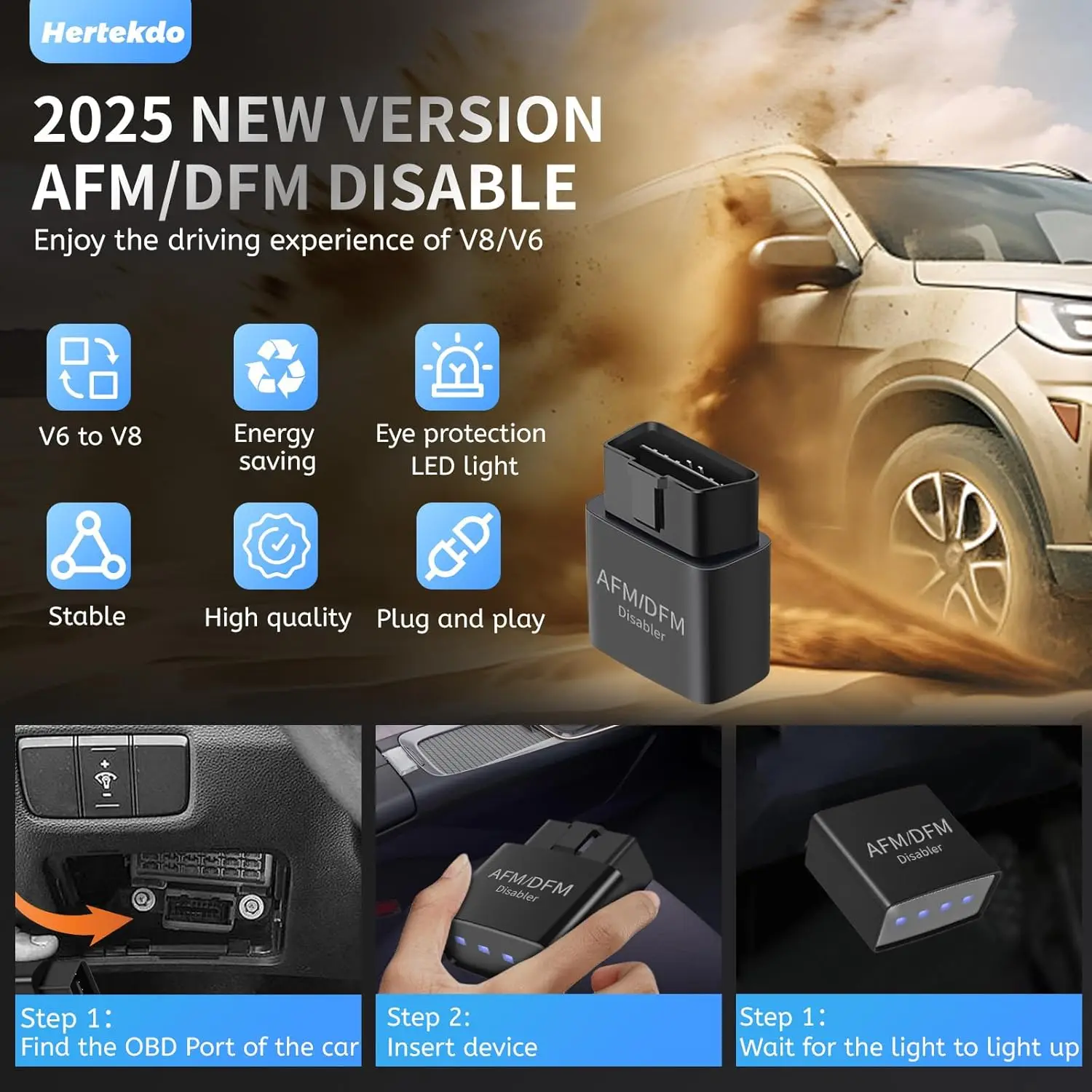 AFM/DFM Disabler Active Fuel Management disable Device Compatible with V6 & V8 GM Vehicles Fits for Chevy 5.3 Silverado