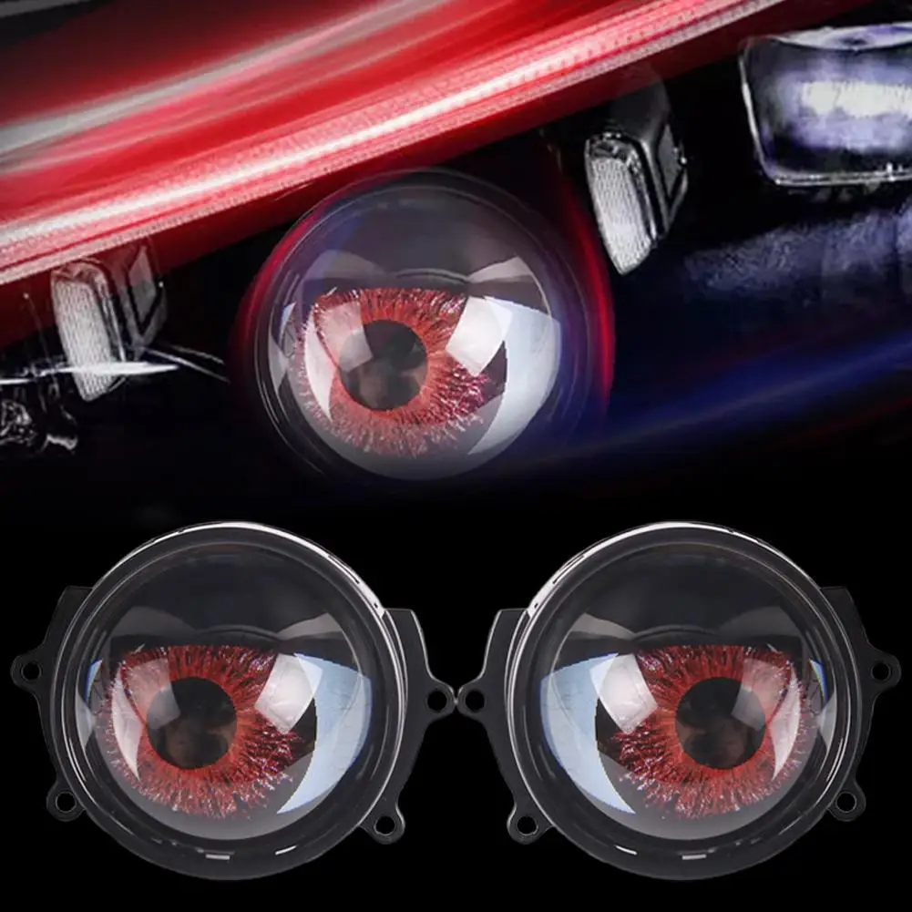 3 Inch Car Dynamics Devil Eye Light LED Car Headlight 6-Mode Modification Kit Light Eye Animation Control Accessories Assem U1C9