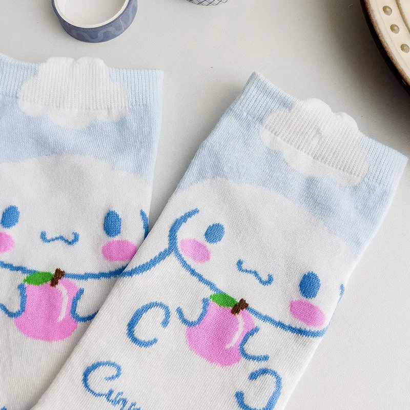 Sanrio\'s Innovative and Cute Women\'s Cartoon Short Socks Are High-Quality Comfortable Soft and Breathable Gift Socks