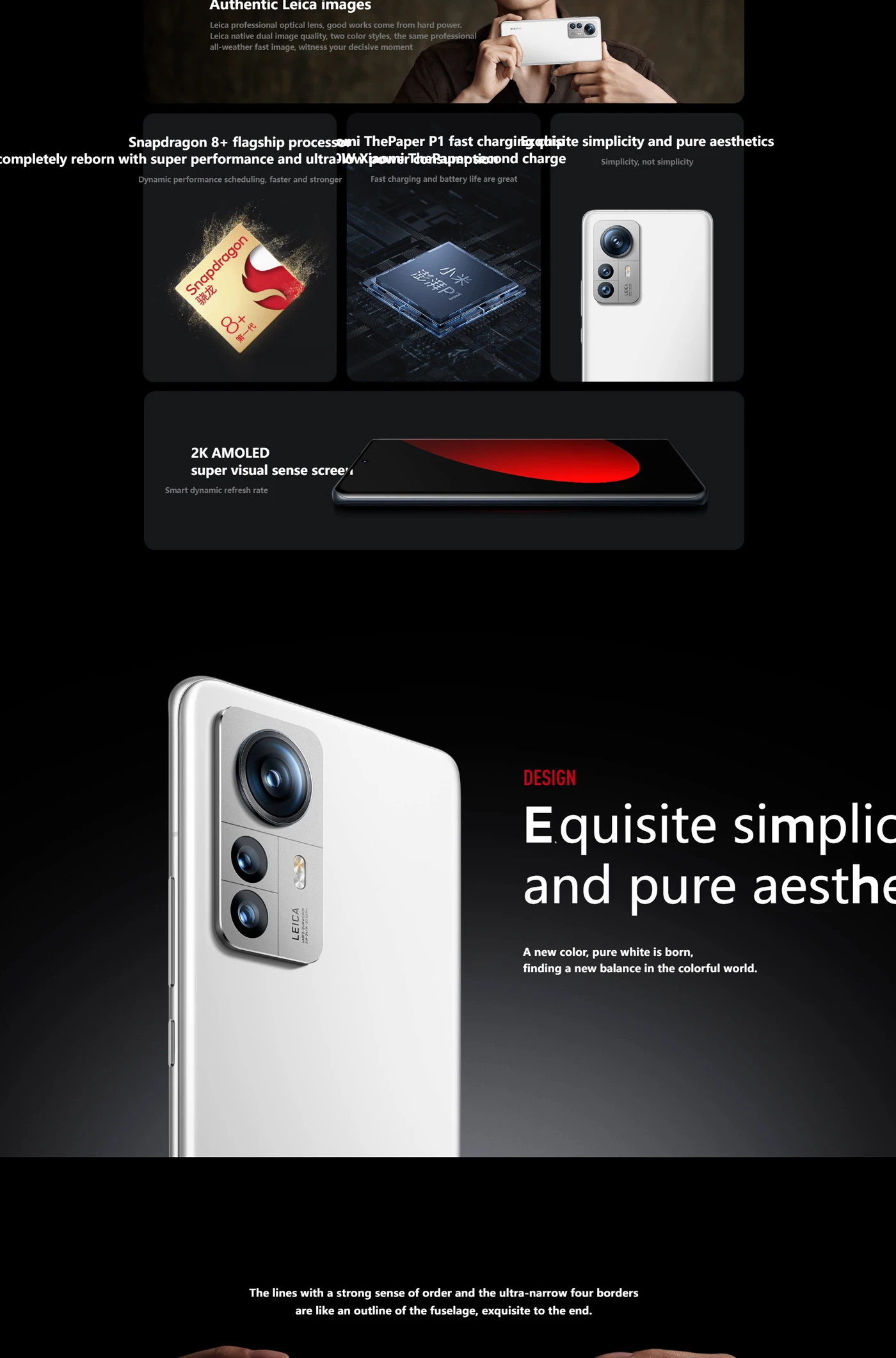 هاتف Xiaomi 12S Pro 5G 6.73 بوصة 3200x1440px AMOLED Snapdragon 8+Gen1 3.2 جيجا هرتز بطارية 4600 مللي أمبير في الساعة 50 ميجابكسل مستعمل