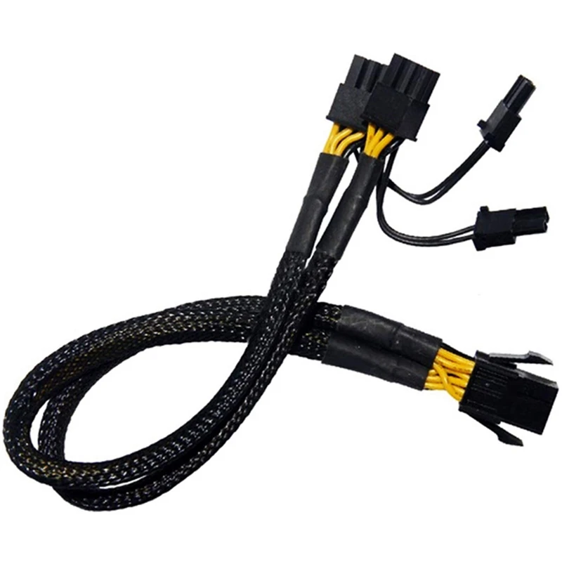 10 Pcs 8Pin PCI Express To Dual PCIE 8 (6+2)Pin Power Cable Graphics Card PCI-E GPU Power Data Cable Splitter 20Cm