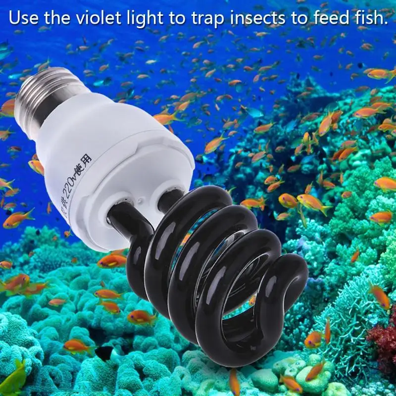 

63HF E27 5/15/20W UV Fluorescent Blacklight CFL Light Bulb Lamp 220V