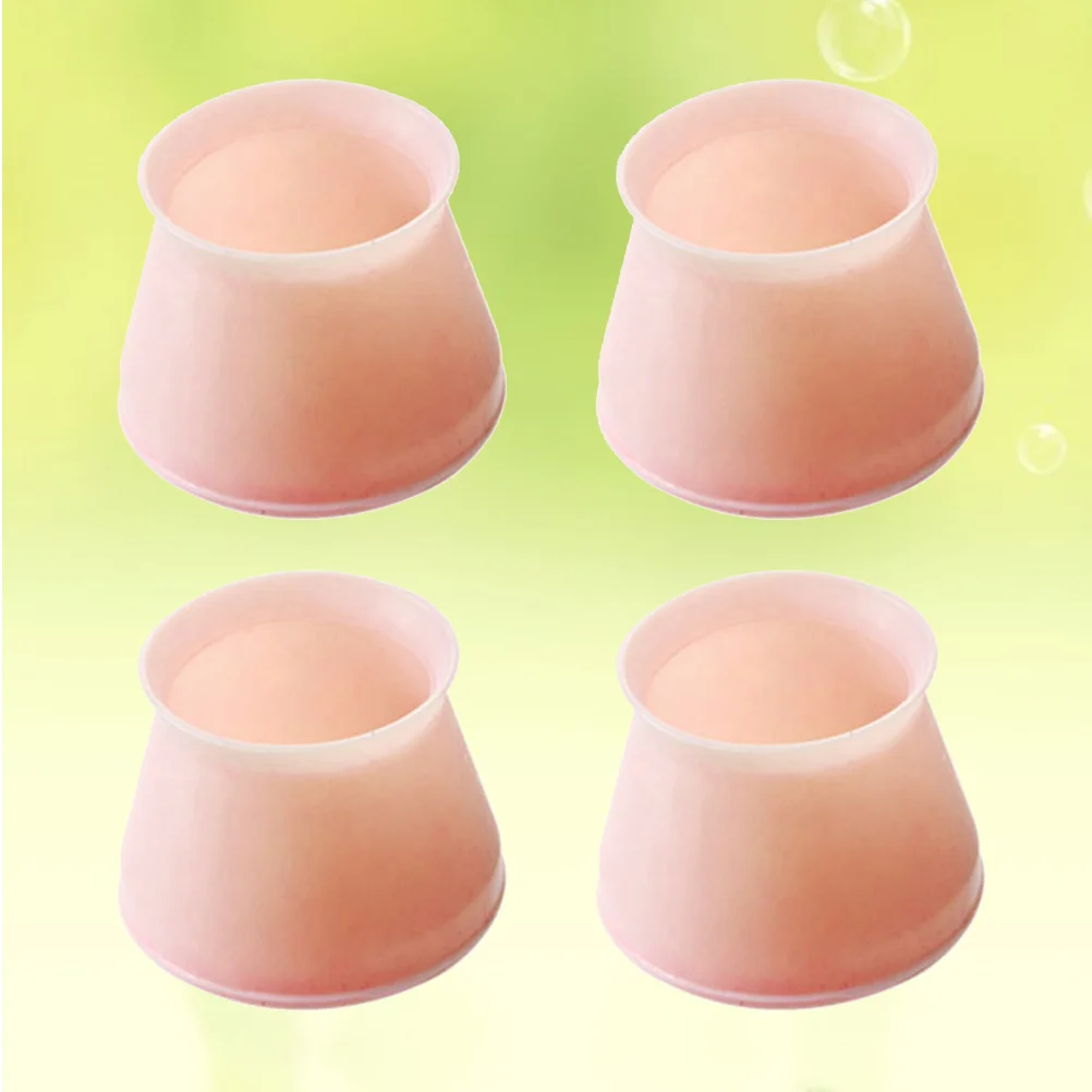 4 Uds patas de mesa triángulo debajo del gabinete luces pegatina de escalera fundas de sillas de silicona