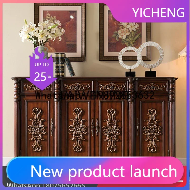 

LYY shoe cabinet household entrance solid wood foyer entrance entrance dining side cabinet