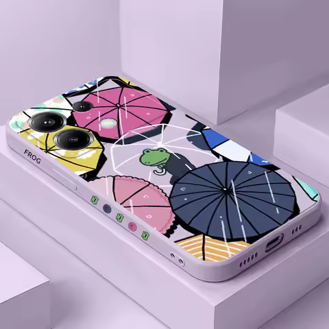 Rainbow Frog Phone Case For Xiaomi Poco F8 F7 X7 X6 F6 M6 M5 M5S F5 X5 F4 X4 M4 F3 M3 X3 Pro 4G 5G GT Silicone Cover