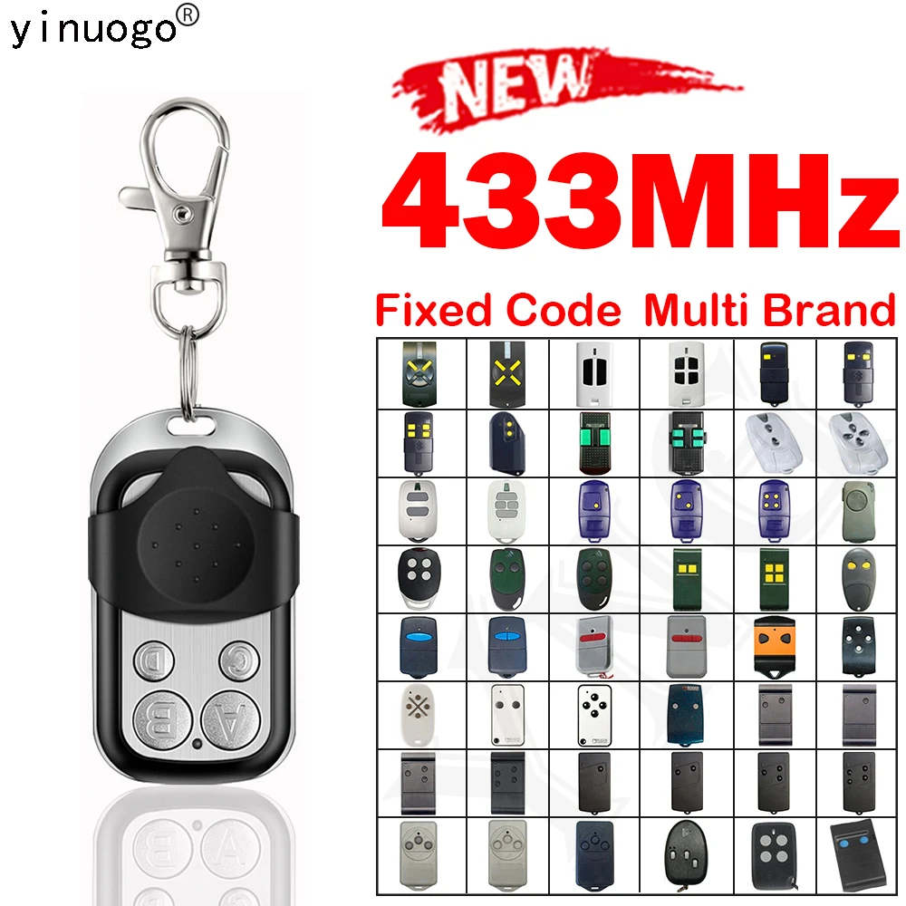 ناسخ ريموت كنترول لباب المرآب DOORMATIC 433 ميجا هرتز رمز ثابت لمبتدئين EURO AZ-433