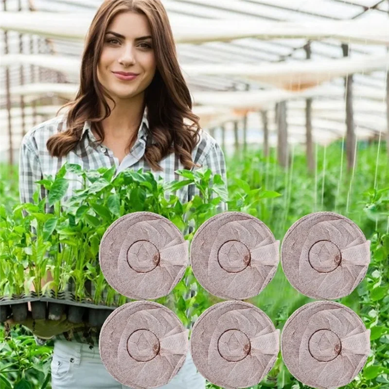 

T98C-Planting Soil Blocks Plug Nutrition Compressed Peat Blocks Coconut Soil Peat Compressed Seedling Blocks