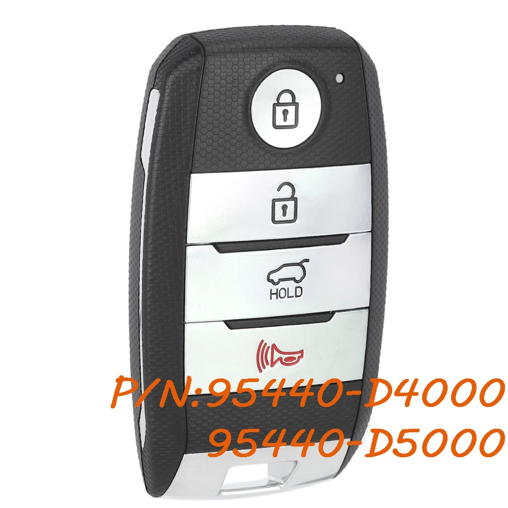 

KEYECU 95440-D4000 95440-D5000 для Kia Optima 2016 2017 2018 2019 2020 умный пульт дистанционного управления SY5JFFGE04 433 МГц 4 кнопки